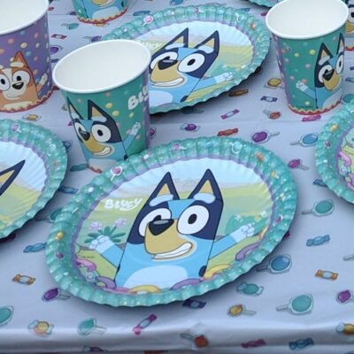 Platos de Cumpleaños Bluey x12