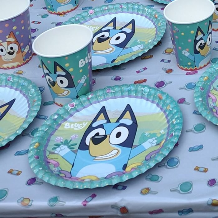 Platos de Cumpleaños Bluey x12
