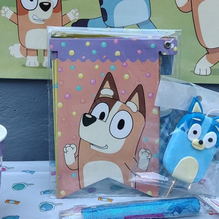 Banderín Feliz Cumpleaños Bluey