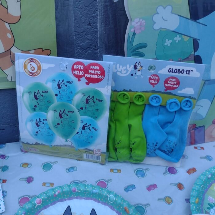 Globos de Cumpleaños Bluey x6