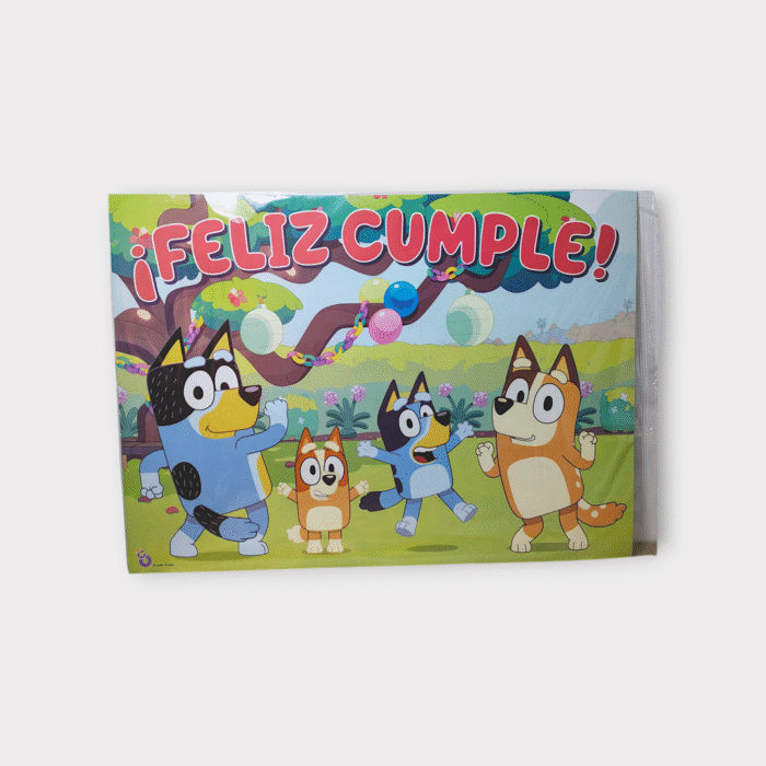 Afiche "FELIZ CUMPLE" Bluey