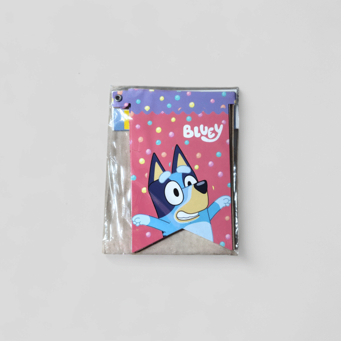 Banderín Feliz Cumpleaños Bluey